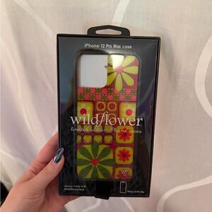 Wildflowers Floral iPhone 12 Pro Max Case - Green and Pink